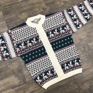 Vintage Gina Peters Sweater Women's Size‎ Medium Knit Pullover Long Sleeve